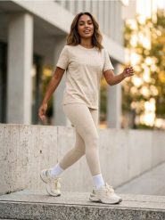 Bawełniana koszulka z napisem Paris - kremowy. Białe t-shirty damskie Sinsay, l, bez wzorów, z bawełny, bez kołnierzyka. Za 25.99 zł.