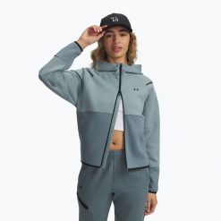 Bluza damska Under Armour Sport Terry Crew. Niebieskie bluzy damskie Under Armour, bez wzorów, bez kaptura. Za 249.99 zł.