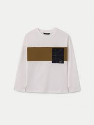 Mayoral Bluzka 7084 Écru Regular Fit. T-shirty dla chłopców Mayoral, bez wzorów, z bawełny, bez ramiączek. Za 49.99 zł.