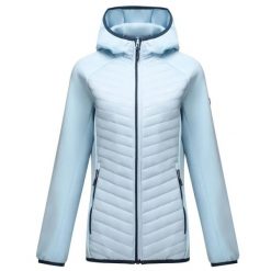 Damska kurtka hybrydowa Regatta Andreson. Niebieskie kurtki damskie Regatta, bez wzorów, z puchu, bez kaptura. W wyprzedaży za 240.00 zł.