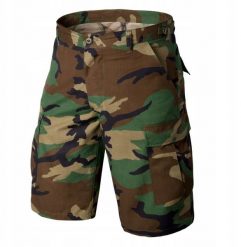 BDU Shorts - PolyCotton Ripstop - US Woodland - XXL/Regular. Krótkie spodenki sportowe męskie HELIKON, m, bez wzorów. Za 211.79 zł.