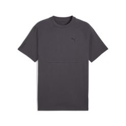 Koszulka Puma. Niebieskie koszulki sportowe męskie Puma, s, bez wzorów, z bawełny, bez kołnierzyka, bez ramiączek, na fitness i siłownię. Za 109.99 zł.