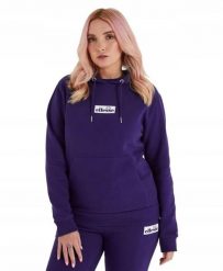 ELLESSE BLUZA DAMSKA Z KAPTUREM SPORTOWA KOLOR FIOLETOWY. Fioletowe bluzy damskie Ellesse, l, bez wzorów, z bawełny, z kapturem, do biegania. Za 149.86 zł.