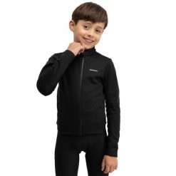Chłopięca zimowa kurtka rowerowa softshell Kolarstwo Siroko K-Core Wheelie Bla. Czarne kurtki i płaszcze dla chłopców SIROKO, na zimę, bez wzorów, z materiału, bez kaptura. Za 171.00 zł.