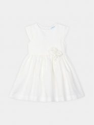 Mayoral Sukienka elegancka 3913 Biały Regular Fit. Białe sukienki dla dziewczynek Mayoral, bez wzorów, z syntetyku, eleganckie, bez ramiączek. Za 169.99 zł.