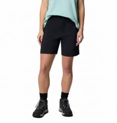 COLUMBIA Spodenki trekkingowe damskie Silver Ridge Utility Short black-14. Czarne szorty damskie Columbia, s, bez wzorów, z materiału. Za 116.45 zł.