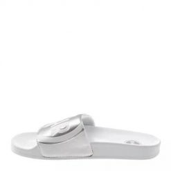Klapki damskie Colmar Slipper Logo. Szare klapki damskie Colmar, bez wzorów, z gumy, bez obcasa. W wyprzedaży za 59.99 zł.