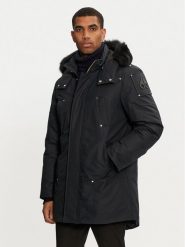 Moose Knuckles Kurtka puchowa M32MP261SX Granatowy Regular Fit. Niebieskie kurtki męskie Moose Knuckles, m, bez wzorów, z bawełny, bez kaptura. Za 6,299.00 zł.