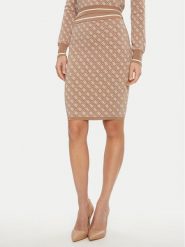 Guess Spódnica ołówkowa W4BD53 Z37K0 Beżowy Regular Fit. Brązowe spódnice damskie Guess, xs, z aplikacjami, z wiskozy, ołówkowe. Za 239.99 zł.
