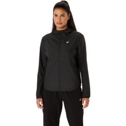 Damska kurtka wodoodporna Asics Core. Czarne kurtki damskie Asics, na zimę, l, bez wzorów, z materiału. Za 314.10 zł.