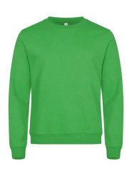 Clique Miami Roundneck – uniseks bluza z bawełny i poliestru z recyklingu. Zielone bluzy męskie CLIQUE, xl, bez wzorów, z bawełny, bez kaptura. Za 165.72 zł.