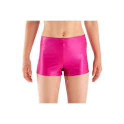 Legginsy fitness krótkie dla dzieci. Czerwone legginsy dla dziewczynek DOMYOS. W wyprzedaży za 9.99 zł.