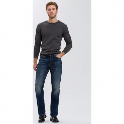 Dżinsy "Antonio" - Relax Fit - w kolorze granatowym. Niebieskie jeansy męskie Cross Jeans. W wyprzedaży za 136.95 zł.