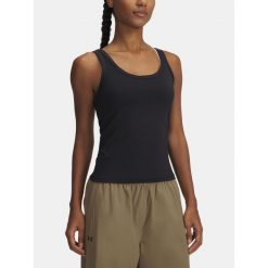 Koszulka Damska Top Na Ramiączkach Under Armour Meridian Core Tank. Czarne obuwie sportowe damskie Under Armour, bez wzorów, na fitness i siłownię. Za 199.99 zł.