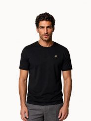 Koszulka Le Coq Sportif N°1. Czarne koszulki sportowe męskie le coq sportif, l, bez wzorów, z materiału, bez kołnierzyka, bez ramiączek. Za 313.00 zł.
