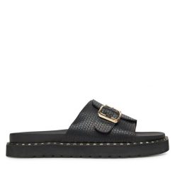Klapki MEXX. Czarne klapki damskie Mexx, bez wzorów, bez obcasa. Za 159.99 zł.