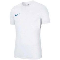 Męska Koszulka Z Krótkim Rękawem Dry Park VII. Białe koszulki sportowe męskie Nike, m, bez wzorów, bez kołnierzyka, bez ramiączek, trekkingowe. Za 111.99 zł.