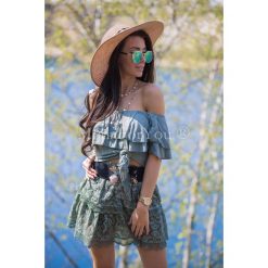 Bluzka Hiszpanka Khaki. Bluzki damskie Modaforyou. Za 69.00 zł.
