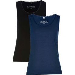 Top (2 szt.) bonprix ciemnoniebieski + czarny. Topy damskie marki bonprix. Za 55.98 zł.
