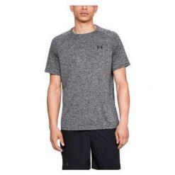 Koszulka męska Under Armour Tech 2.0 SS szara. Szare koszulki sportowe męskie Under Armour, m, bez wzorów, bez kołnierzyka, bez ramiączek, do piłki nożnej. Za 112.99 zł.