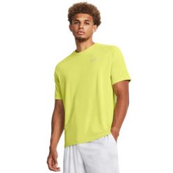 Koszulka męska Under Armour Tech Reflective SS. Żółte buty sportowe męskie Under Armour, bez zapięcia, na fitness i siłownię. Za 109.99 zł.