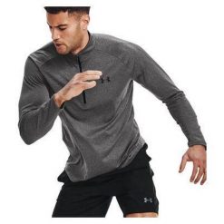 Bluza męska Under Armour Tech 2.0 1/2 Zip LS. Szare bluzy męskie Under Armour, m, bez wzorów, bez kaptura. Za 135.99 zł.