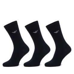 Skarpety długie Emporio Armani Underwear. Niebieskie skarpety męskie Emporio Armani Underwear, bez wzorów. Za 119.99 zł.