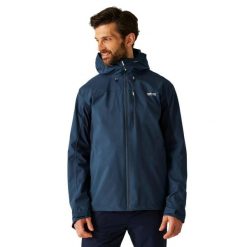 Męska Kurtka Wodoodporna Birchdale II. Niebieskie kurtki męskie Regatta, m, bez wzorów, z materiału, z kapturem. Za 502.99 zł.