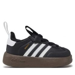 Sneakersy adidas. Czarne trampki i tenisówki chłopięce Adidas, bez wzorów, bez zapięcia. Za 179.99 zł.
