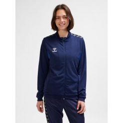 Damska bluza dresowa Hummel Authentic Pl. Niebieskie bluzy damskie Hummel, bez wzorów, z dresówki, na fitness i siłownię. Za 212.50 zł.