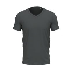 Męska Koszulka Z Dekoltem W Szpic. Szare koszulki sportowe męskie Stedman, m, bez wzorów, bez kołnierzyka, bez ramiączek, trekkingowe. Za 74.99 zł.