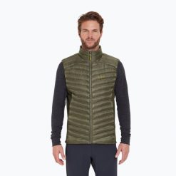 Bezrękawnik męski Rab Cirrus Flex light. Zielone bluzy męskie RAB, m, bez wzorów, sportowe, bez kaptura. Za 509.99 zł.