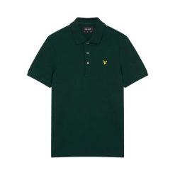Zwykła koszulka polo Lyle & Scott. Zielone koszulki polo męskie LYLE AND SCOTT, m, bez wzorów, bez ramiączek. Za 305.90 zł.