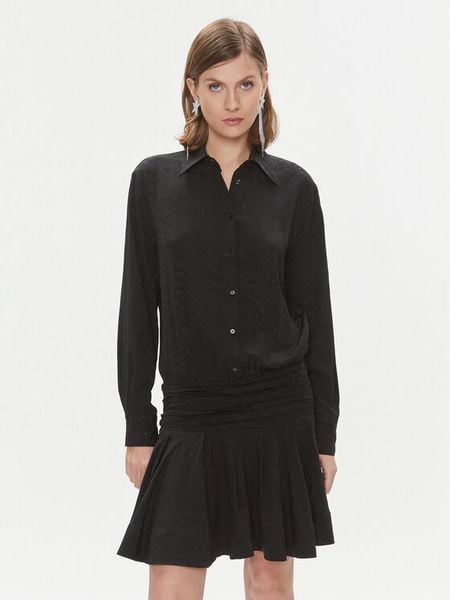 Pinko Sukienka codzienna Arzach 102306 A193 Czarny Flare Fit. Czarne sukienki damskie Pinko, na co dzień, bez wzorów, z syntetyku, bez kołnierzyka, bez ramiączek, proste. Za 499.99 zł.