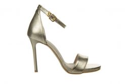 Sandały Bayla-159 4310 074-P Złoty Lico, Skóra naturalna - 40. Żółte sandały damskie Bayla, bez wzorów, z materiału, bez obcasa, na platformie, bez zapięcia. W wyprzedaży za 224.10 zł.