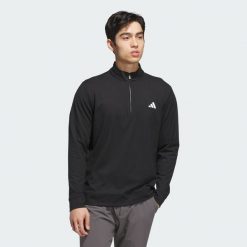 Bluza Ultimate365 Classic Quarter-Zip. Czarne bluzy męskie Adidas, l, bez wzorów, bez kaptura. Za 399.00 zł.