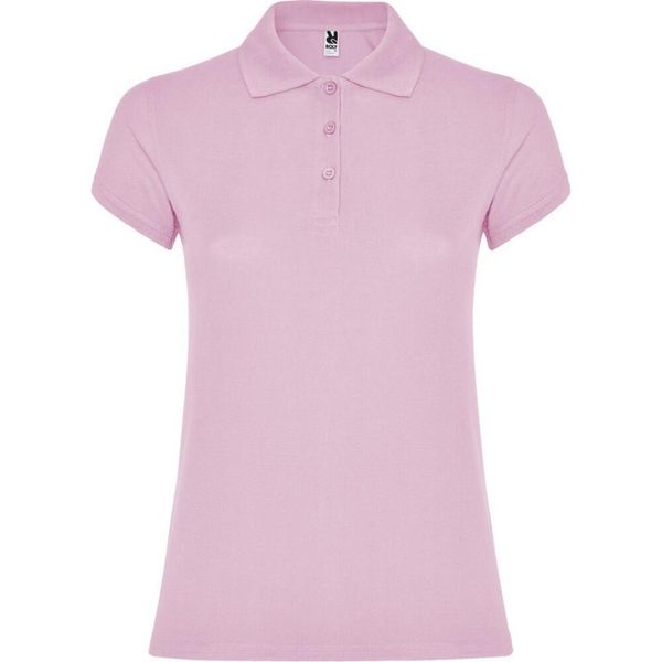 Damska Koszulka Polo W Gwiazdki. Czerwone koszulki sportowe damskie ROLY, xl, bez wzorów, bez kołnierzyka, bez ramiączek. Za 54.99 zł.