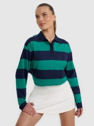 4F Longsleeve oversize damski - zielony M. Zielone koszulki sportowe damskie 4f, m, bez wzorów, z bawełny, bez kołnierzyka, bez ramiączek. W wyprzedaży za 89.99 zł.