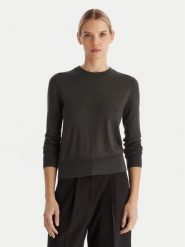 Calvin Klein Sweter LV044D370G Szary Regular Fit. Szare swetry damskie Calvin Klein, xxl, bez wzorów, z syntetyku, bez kołnierzyka, bez ramiączek, bez kaptura. Za 429.99 zł.