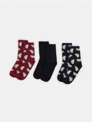 Prążkowane skarpetki 3 pack - wielobarwny. Skarpety męskie Sinsay, bez wzorów, prążkowane. Za 15.99 zł.