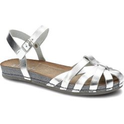 Srebrne Sandały Maciejka Wygodne Skórzane Buty. Szare sandały damskie Maciejka, bez wzorów, ze skóry, bez obcasa, na płaskiej podeszwie, bez zapięcia. Za 159.00 zł.
