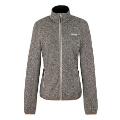 Kurtka polarowa z pełnym zamkiem damska Regatta Newhill. Szare kurtki damskie Regatta, bez wzorów, z dzianiny, bez kaptura. Za 263.30 zł.