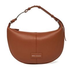 Torebka Armani Exchange. Brązowe torebki do ręki damskie Armani Exchange, bez wzorów, klasyczne, bez dodatków. Za 619.99 zł.