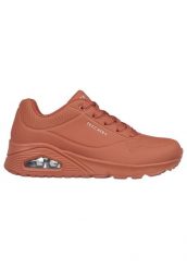 Buty do chodzenia damskie Skechers On Air. Brązowe obuwie sportowe damskie Skechers, bez wzorów, z materiału, trekkingowe. Za 289.99 zł.