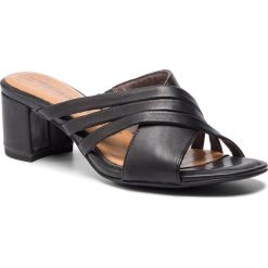 Klapki TAMARIS - 1-27210-22 Black Leather 003. Klapki damskie marki Tamaris. Za 199.90 zł.