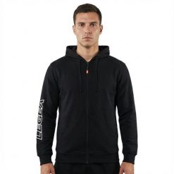 Męska Kurtka Outdoor Bulino z Elastycznej Bawełny Czarna. Czarne kurtki męskie Legea, m, bez wzorów, z bawełny, sportowe, bez kaptura. Za 116.00 zł.