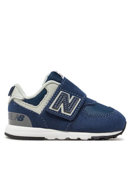 New Balance Sneakersy NW574NV Niebieski. Niebieskie buty sportowe chłopięce New Balance, bez wzorów, ze skóry, bez zapięcia. Za 199.99 zł.