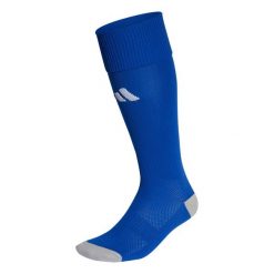 Getry piłkarskie Adidas Milano 23. Niebieskie legginsy sportowe męskie Adidas, bez wzorów, do piłki nożnej. Za 30.99 zł.