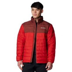 Kurtka sportowa męska Powder Lite II Jacket. Czerwone kurtki męskie Columbia, m, bez wzorów, z materiału, trekkingowe. Za 349.99 zł.