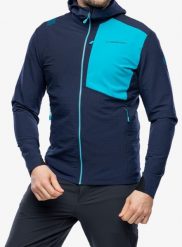 Kurtka softshell męska La Sportiva Descender Storm Jkt. Niebieskie kurtki męskie La Sportiva, m, bez wzorów, z polaru, bez kaptura. Za 593.99 zł.